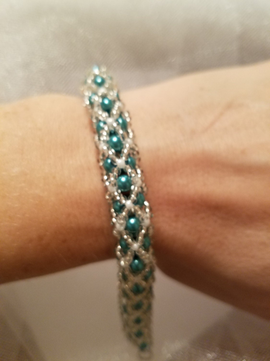 3D Round Beaded Bracelet