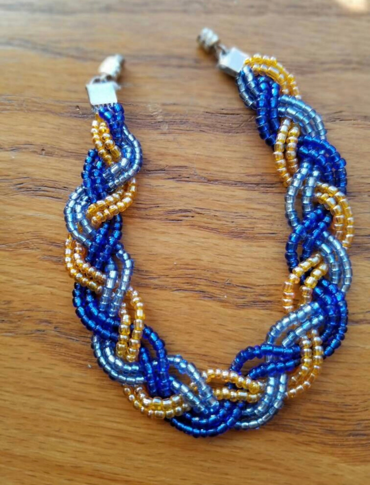"Ocean Waves Beaded Bracelet"
